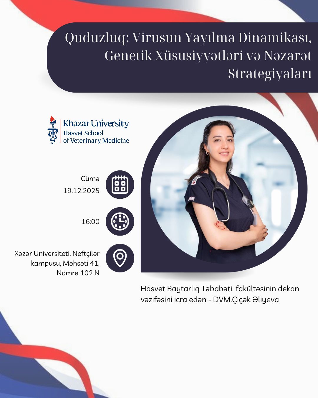 “Quduzluq: Virusun Yayılma Dinamikası, Genetik Xüsusiyyətləri və Nəzarət Strategiyaları” mövzusunda seminar keçiriləcəkdir.